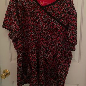 Set of 3 urbane ultimate plus size scrub tops